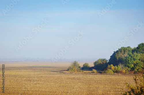 Agricultural field in autumn.