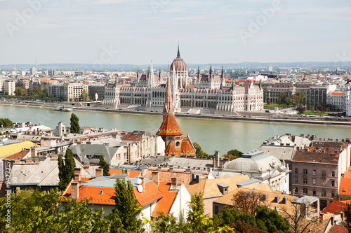 The view of the Budapest from the top.