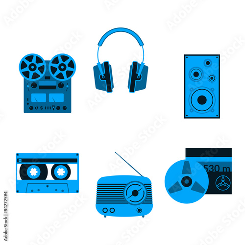 Sound equipment icons