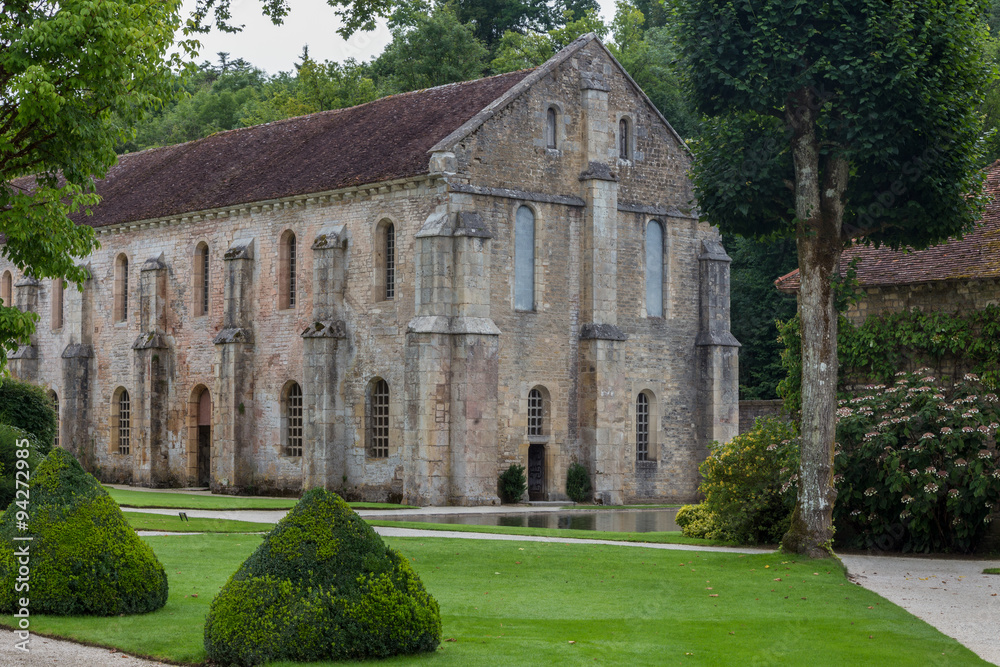 Cistercian Abbey of Fontenay in France. A World Heritage Site Cistercian Abbey of Fontenay in France. A World Heritage Site