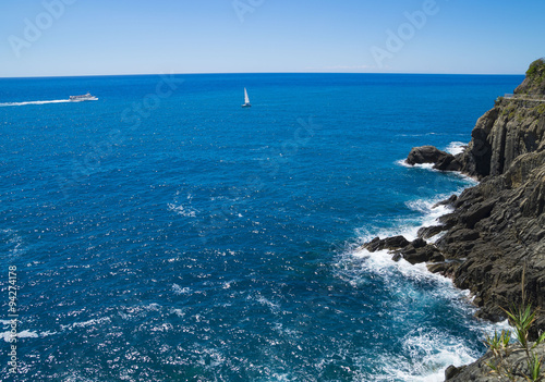 Cinque Terre National Park    Riomaggiore area  Ligurian coast in the province La Spezia