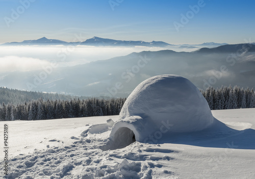 igloo on the snow © Volodymyr Shevchuk