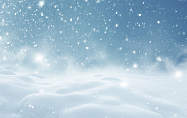Winter christmas landscape
