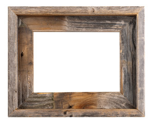 empty old barn wood frame
