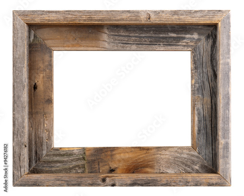 empty old barn wood frame