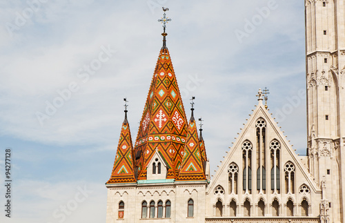 Wallpaper Mural The roof of the Matthias Church in Budapest. Torontodigital.ca