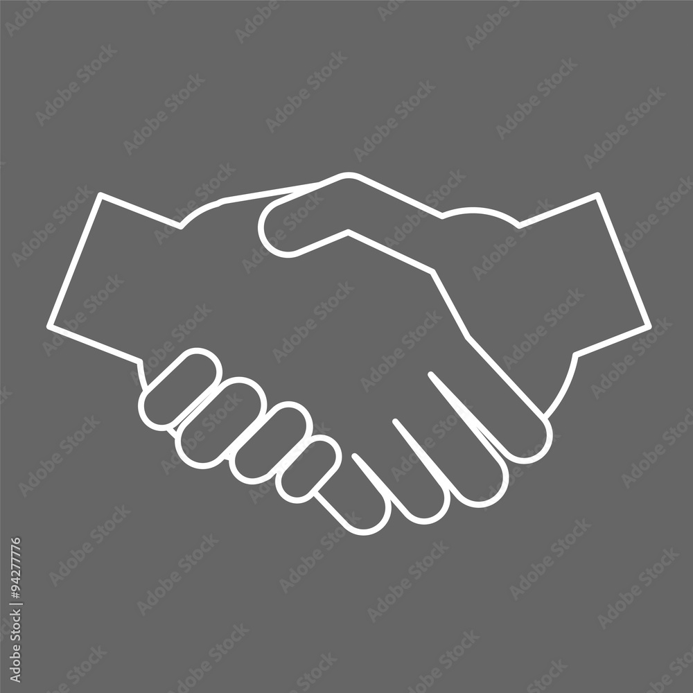 Abstract icon of handshake
Abstract icon of handshake
