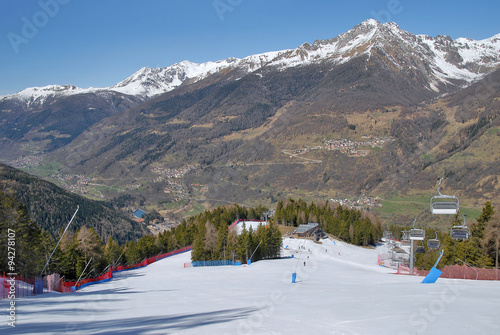Trasa narciarska w ośrodku narciarskim Ponte di Legno