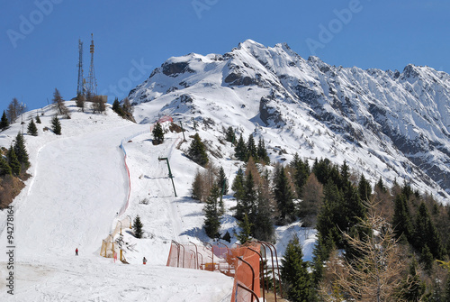 Trasa narciarska w ośrodku narciarskim Ponte di Legno, Corno d’Aola