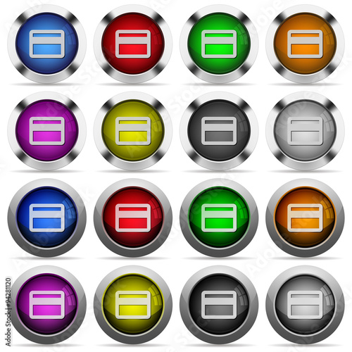 Credit card button set