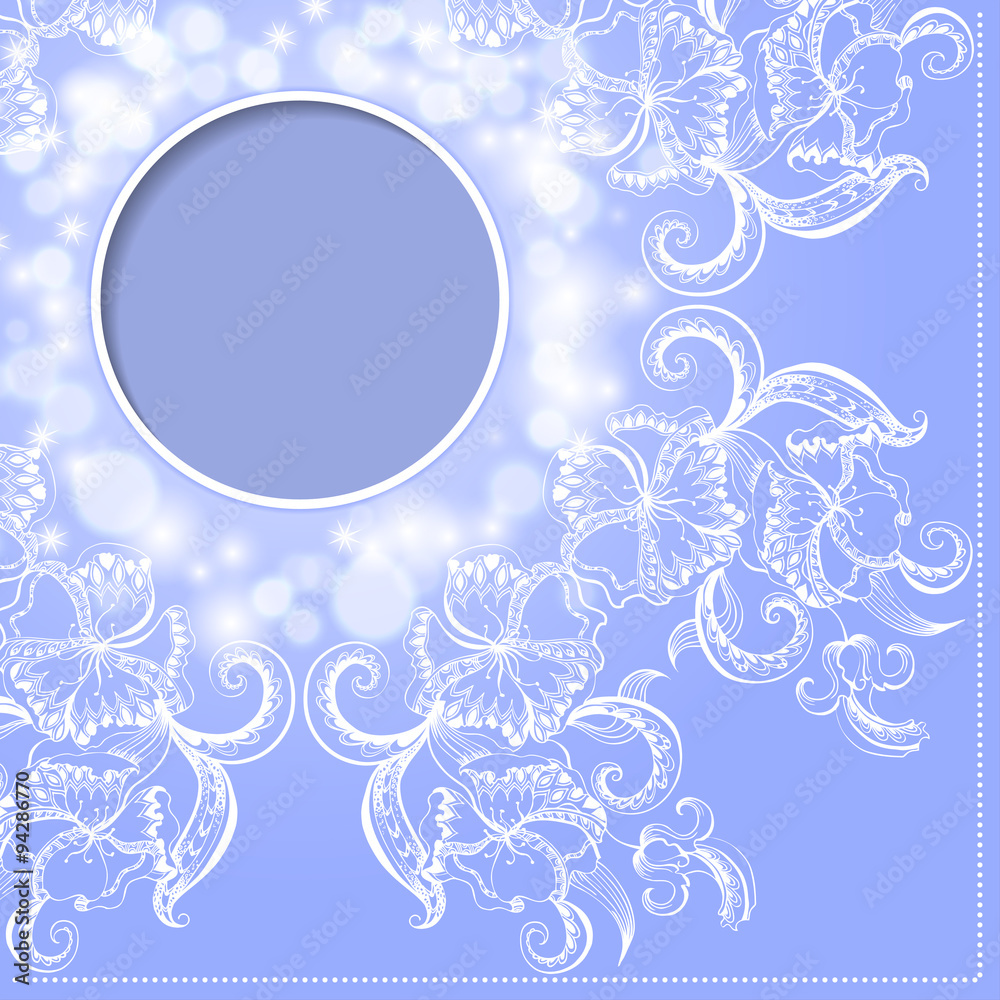 Frame with hand-drawing ornament for design Frame with hand-drawing ornament for design