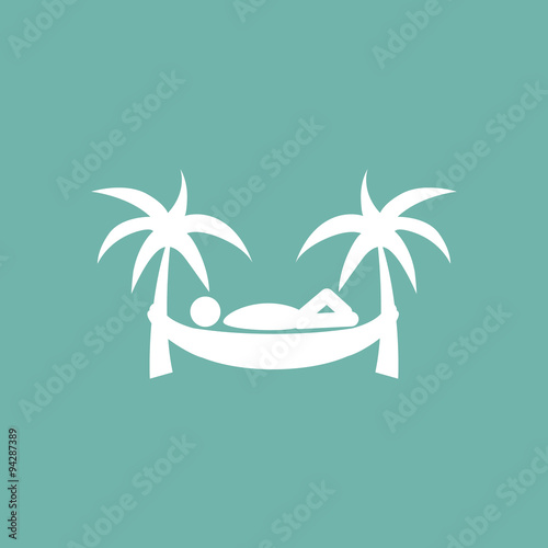 Man in hammock icon