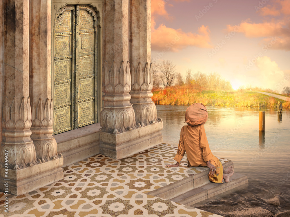 Fototapeta premium Indian golden door.