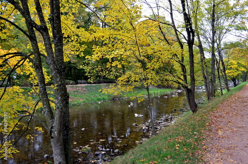 Dreisamuferweg im Herbst