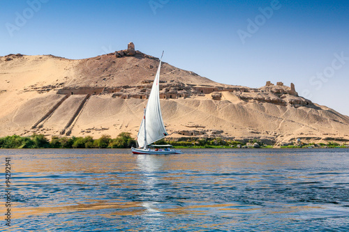 Fotografía Traditional Nile Felucca