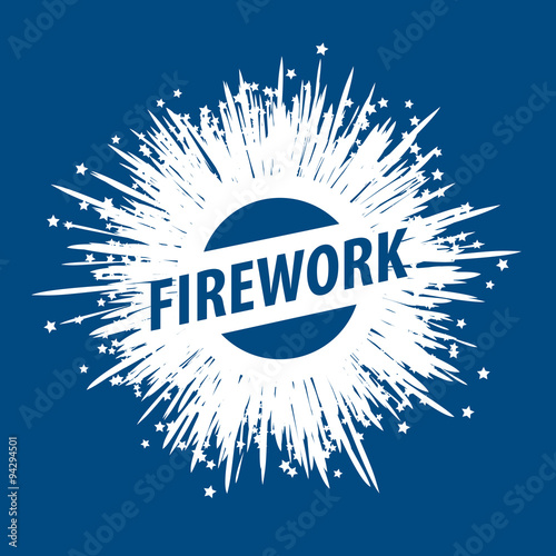 vector logo for fireworks