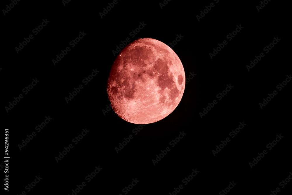 Obraz premium astronomia luna piena