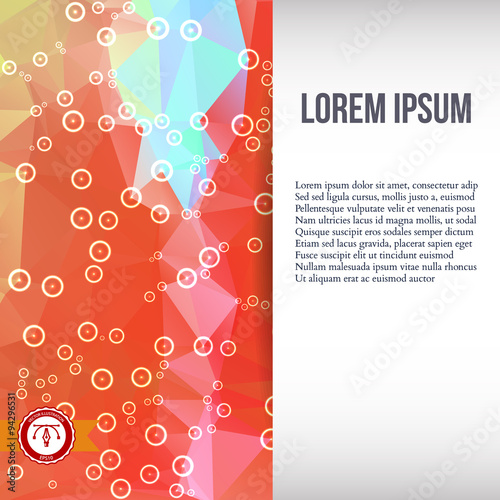 Abstract Colorful Triangles Background. Vector