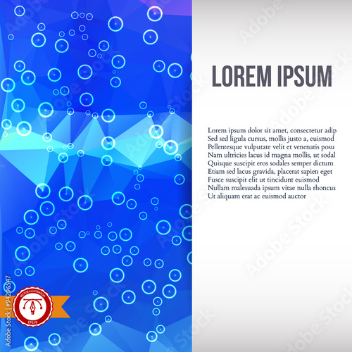 Abstract Colorful Triangles Background. Vector