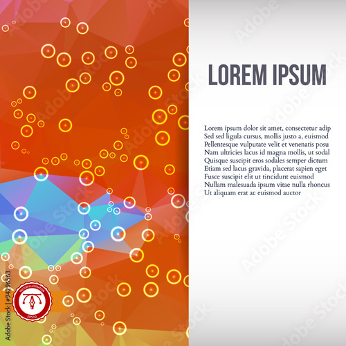 Abstract Colorful Triangles Background. Vector