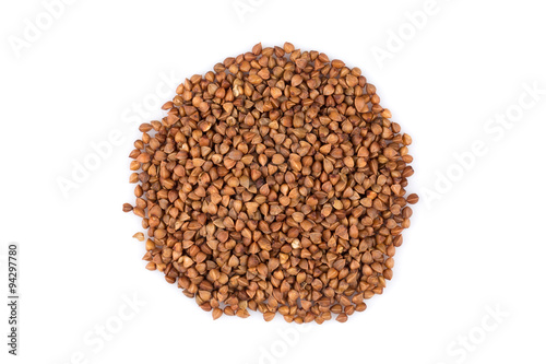 Pile of buckwheat seeds
