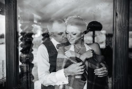 Wedding couple together © teksomolika