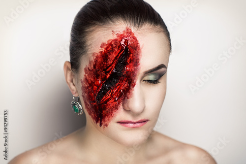 Fotografie Big bloody wound