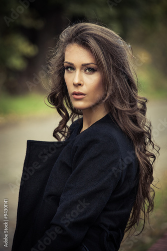 autumn woman portrait