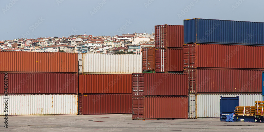 Fototapeta premium Containers