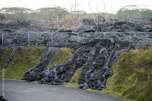 Hawaii Island Volcano, damage of lava flow-12