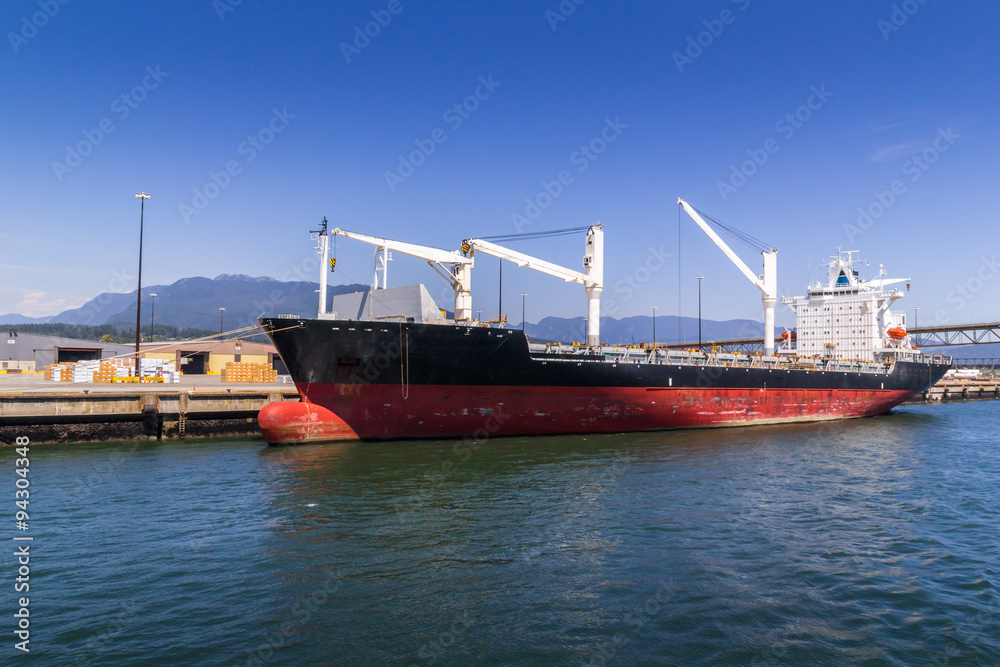 Cargo ships in cargo terminal