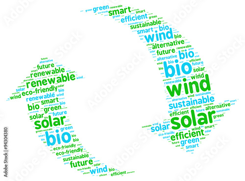 Sustainable Renewable Energy Graphic Illustration