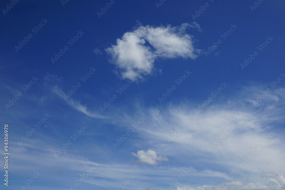 cloud patch and blue sky