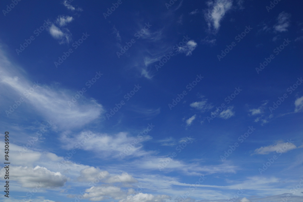 blue skies with occassional cloud patches