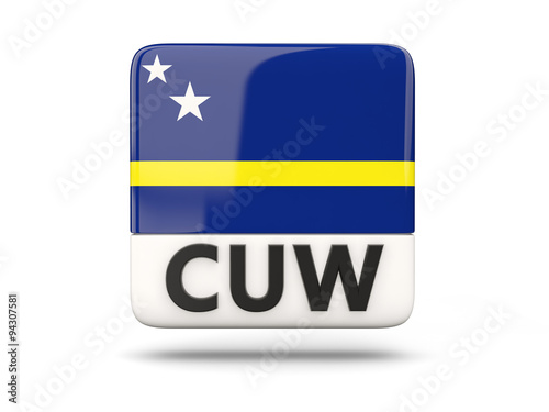 Free Download Square icon with flag of curacao - GFXLoad