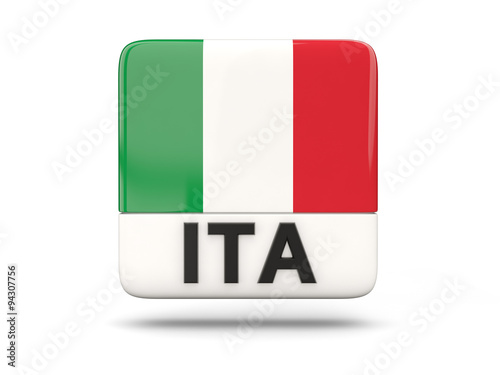 Free Download Square icon with flag of italy - GFXLoad