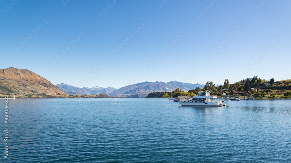 Lake Wanaka in the morning ,South Island New Zealand