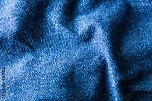 Bild auf Leinwand Close up of some wrinkled jeans