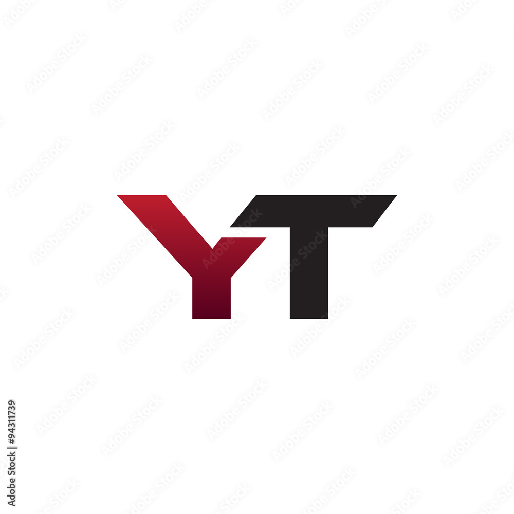 Modern Initial Logo YT Modern Initial Logo YT