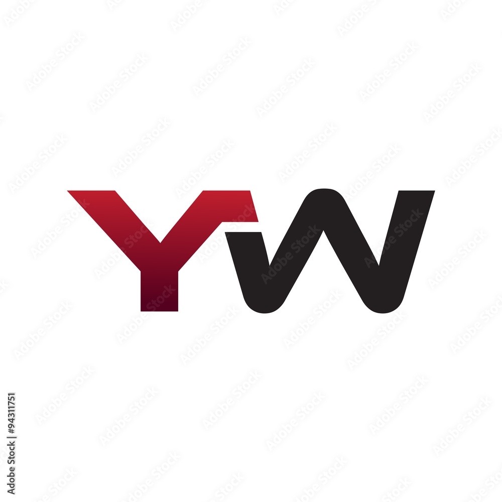 Modern Initial Logo YW Modern Initial Logo YW