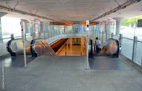 Вход на станцию метрополитена Messestadt West (Мюнхен, Германия) photo