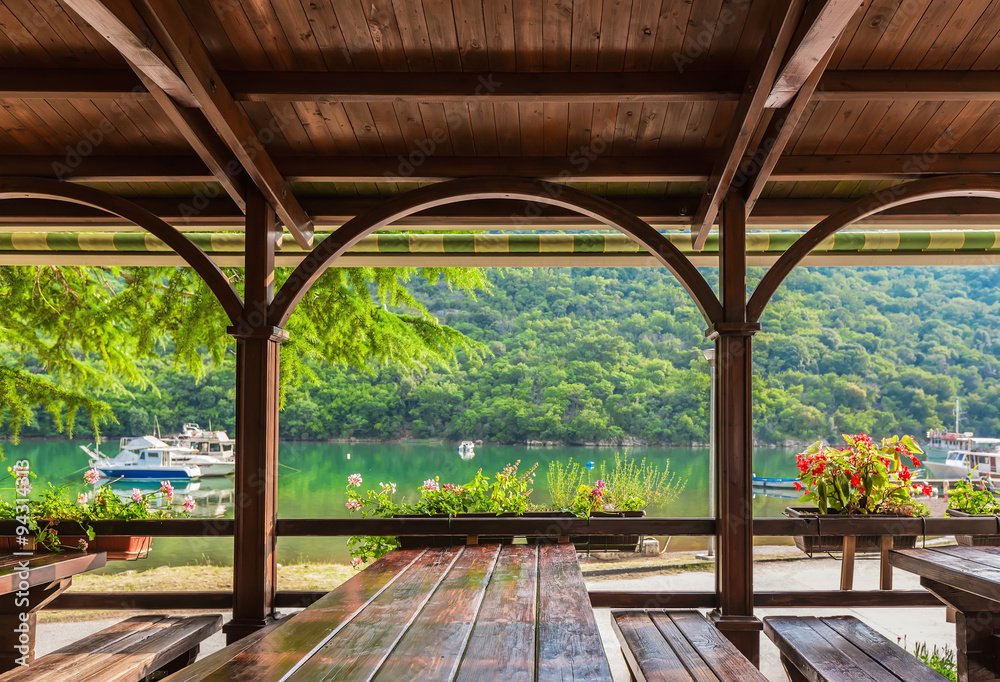 Fototapeta premium Limski Canal (Limski Fjord) in Istria near Rovinj. Adriatic Sea, Croatia.