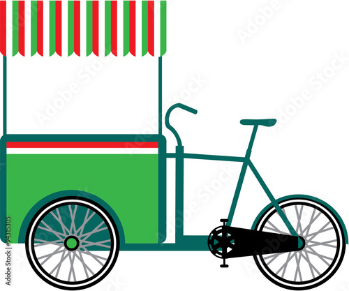 Bicycle food cart
