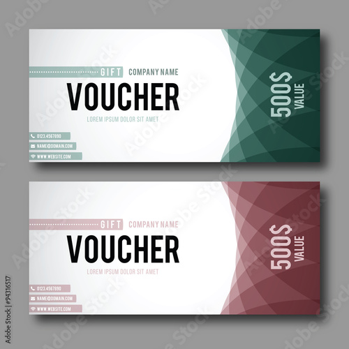 Modern Gift Voucher Template.