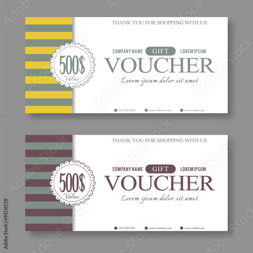 Vintage Gift Voucher Template.