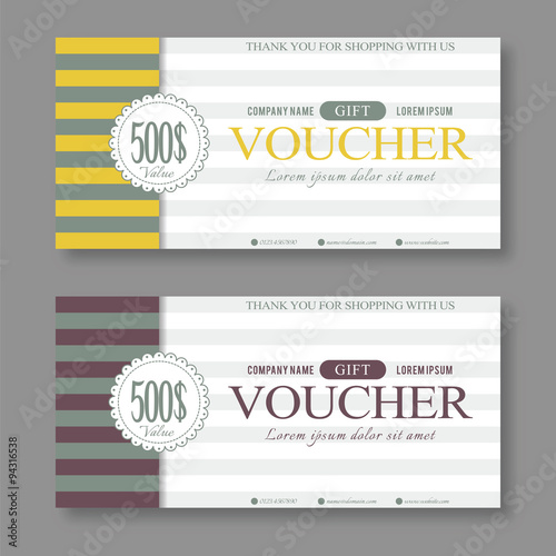 Vintage Gift Voucher Template