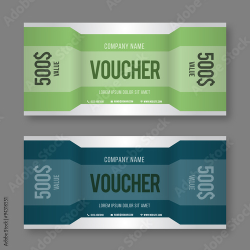 Modern Gift Voucher Template.