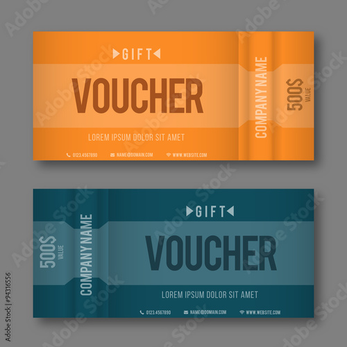 Modern Gift Voucher Template.