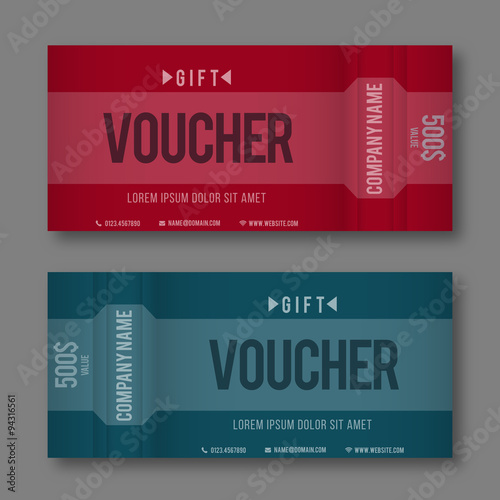 Modern Gift Voucher Template.