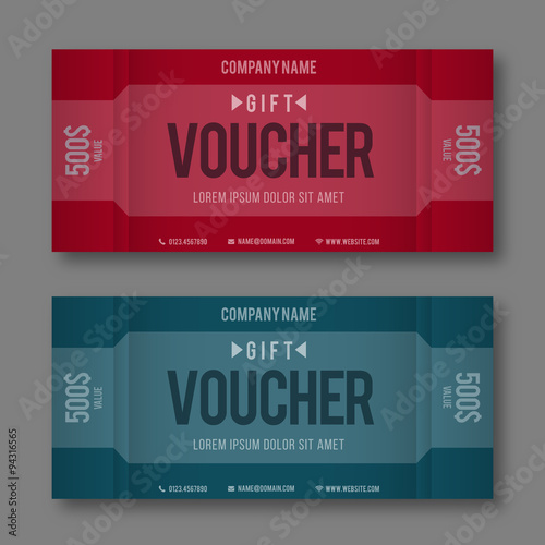 Modern Gift Voucher Template.